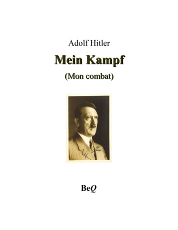 Adolf Hitler Mein Kampf - Ebooks Gratuits