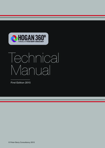 Hogan 360 Technical Manual - Relevant-mb.de