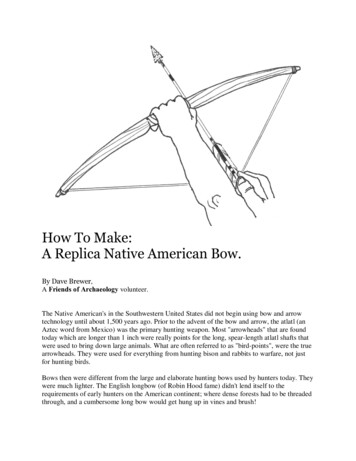 How To Make: A Replica Native American Bow.