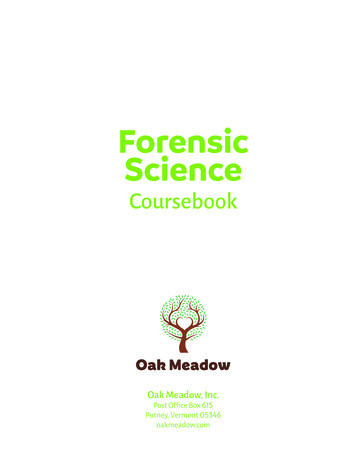 Forensic Science - Oak Meadow