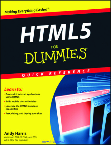 HTML5 For Dummies Quick Reference - Weebly