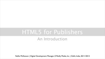HTML5 For Publishers - IDPF