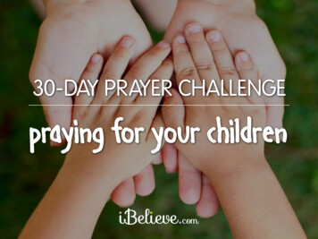 30-DAY PRAYER CHALLENGE Praying For Your Children