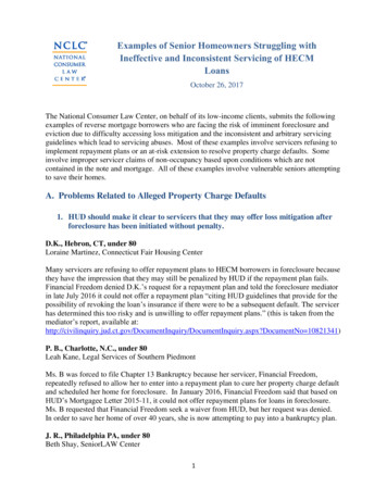 A. Problems Related To Alleged Property Charge Defaults