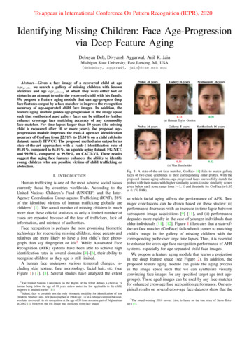 Identifying Missing Children: Face Age-Progression Via .