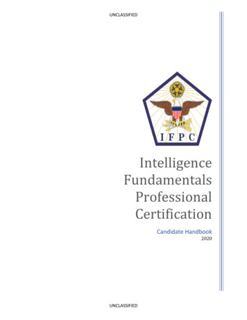 Intelligence Fundamentals Professional Certification