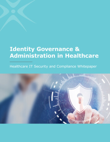 Identity Governance & Administration In Healthcare
