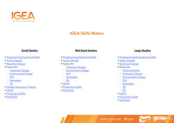 IGEA Skills Matrix 2021