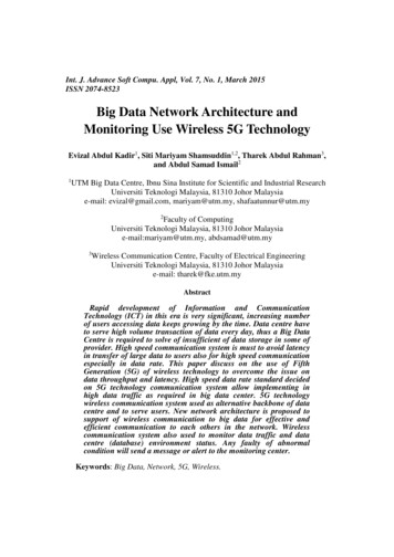 Big Data Network Architecture And Monitoring Use Wireless 5G . - IJASCA
