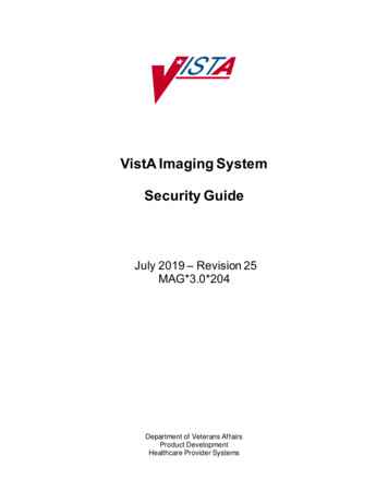 VistA Imaging Security Guide - VA.gov Home