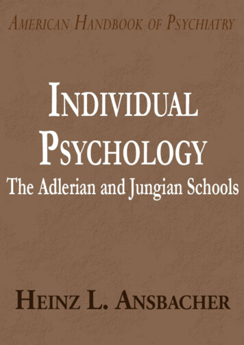 The Adlerian And Jungian Schools