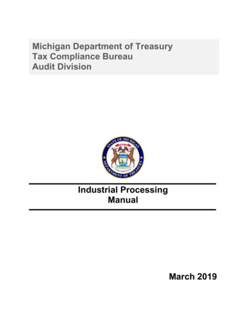 Industrial Processing Manual - Michigan