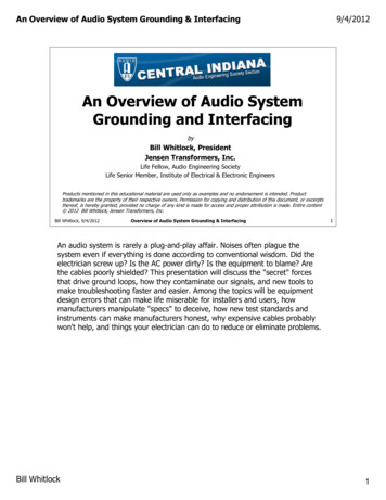 An Overview Of Audio System Grounding And Interfacing