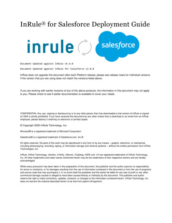 InRule For Salesforce Deployment Guide