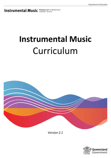 Instrumental Music Curriculum - Education