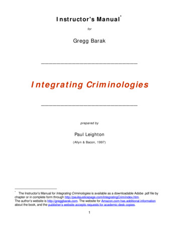 Integrating Criminologies - Paulsjusticepage 