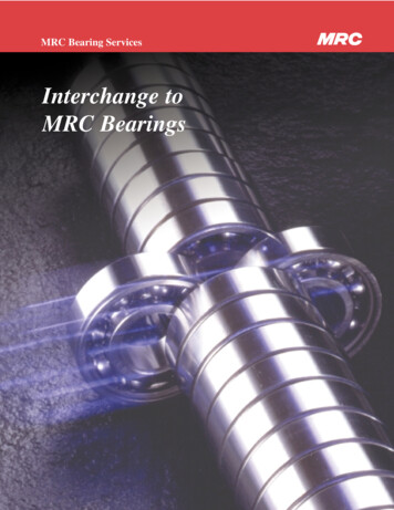 Interchange To MRC Bearings
