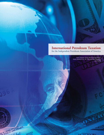 International Petroleum Taxation