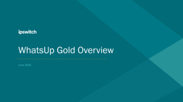 WhatsUp Gold Overview - Infortix.ch