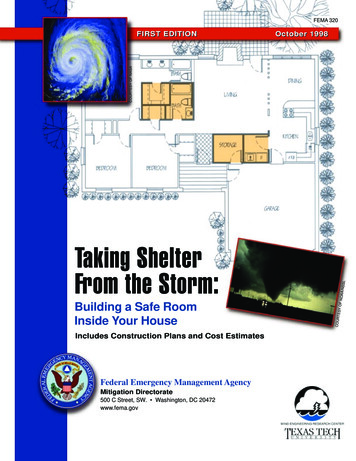 Taking Shelter From The Storm - FEMA
