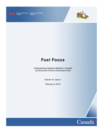 Fuel Focus, Volume 10, Issue 1, February 6, 2015 - NRCan
