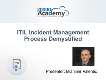 ITIL Incident Management Process Demystified - Advisera