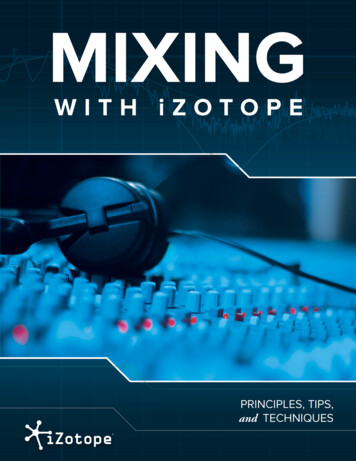 TABLE OF CONTENTS - IZotope