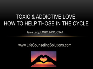 TOXIC & ADDICTIVE LOVE: HOW TO HELP THOSE IN THE 