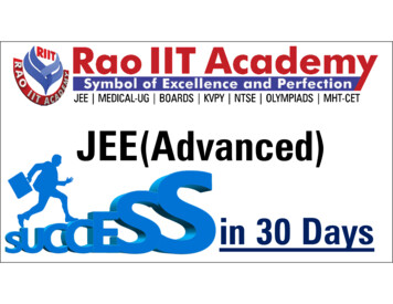 JEE(Advanced) - Rao IIT