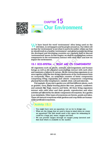 CHAPTER15 Our Environment - NCERT