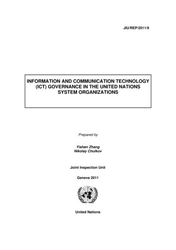 Information And Communication Technology (Ict) Governance In The United .