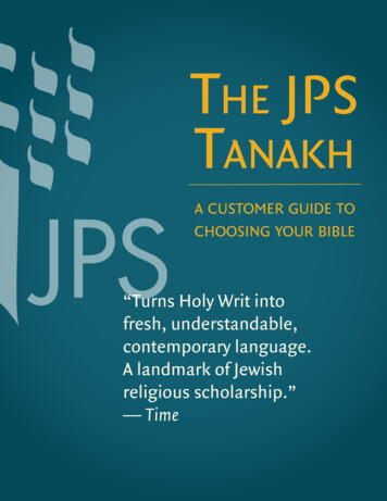 THE TANAKH - Jewish Publication Society