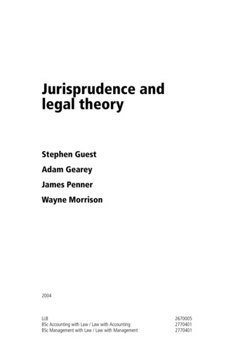Jurisprudence And Legal Theory