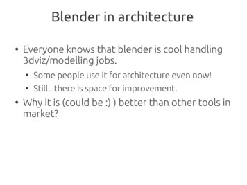 Blender In Architecture