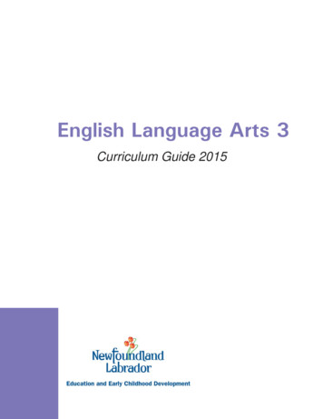 English Language Arts 3