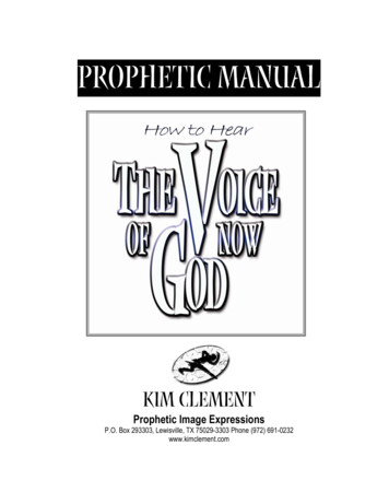 Prophetic Manual - House Of Destiny
