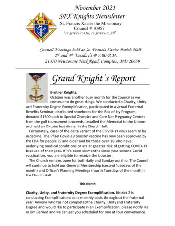 Grand Knight’s Report
