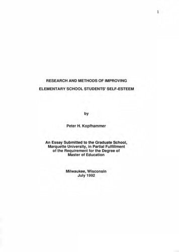 RESEARCH AND METHODS OF IMPROVING ELEMENTARY 