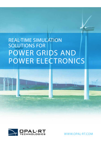 Real-time Simulation Solutions For Power Grids And Power . - Opal-rt