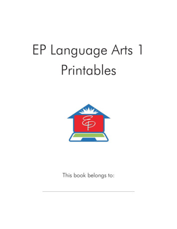 EP Language Arts 1 Printables - All-in-One Homeschool