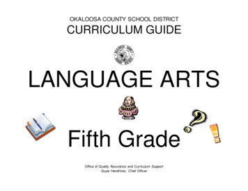 LANGUAGE ARTS Fifth Grade - OKALOOSA SCHOOLS