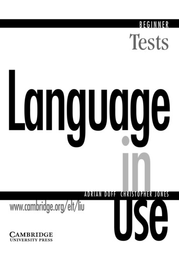 BEGINNER Tests Language