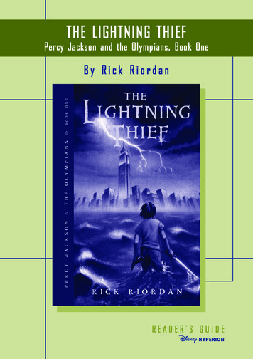 THE LIGHTNING THIEF - Rick Riordan