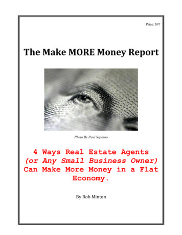 Make More Money Report For Real Estate Agents