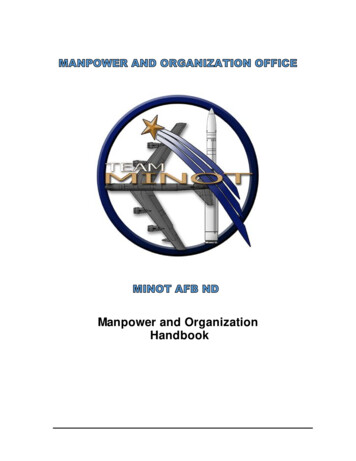 Manpower And Organization Handbook - 5th Force Support