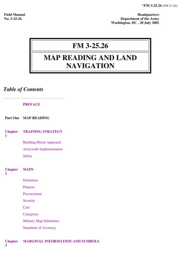 FM 3-25.26 MAP READING AND LAND NAVIGATION