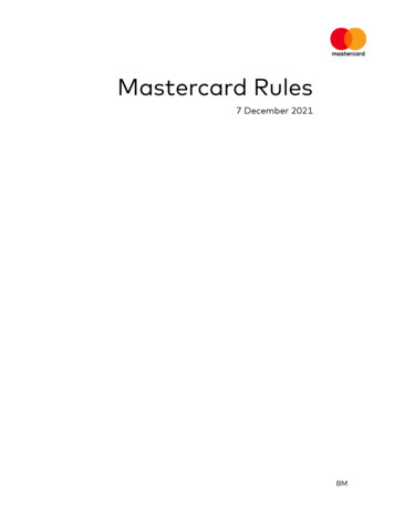 Mastercard Rules