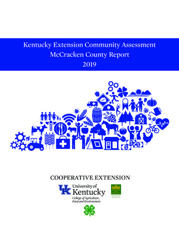 Kentucky Extension Community Assessment McCracken County Report 2019