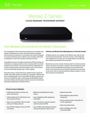 Meraki Z-Series - Network Security