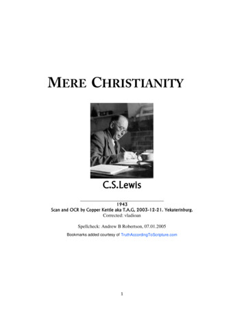 Mere Christianity - Truth According To Scripture